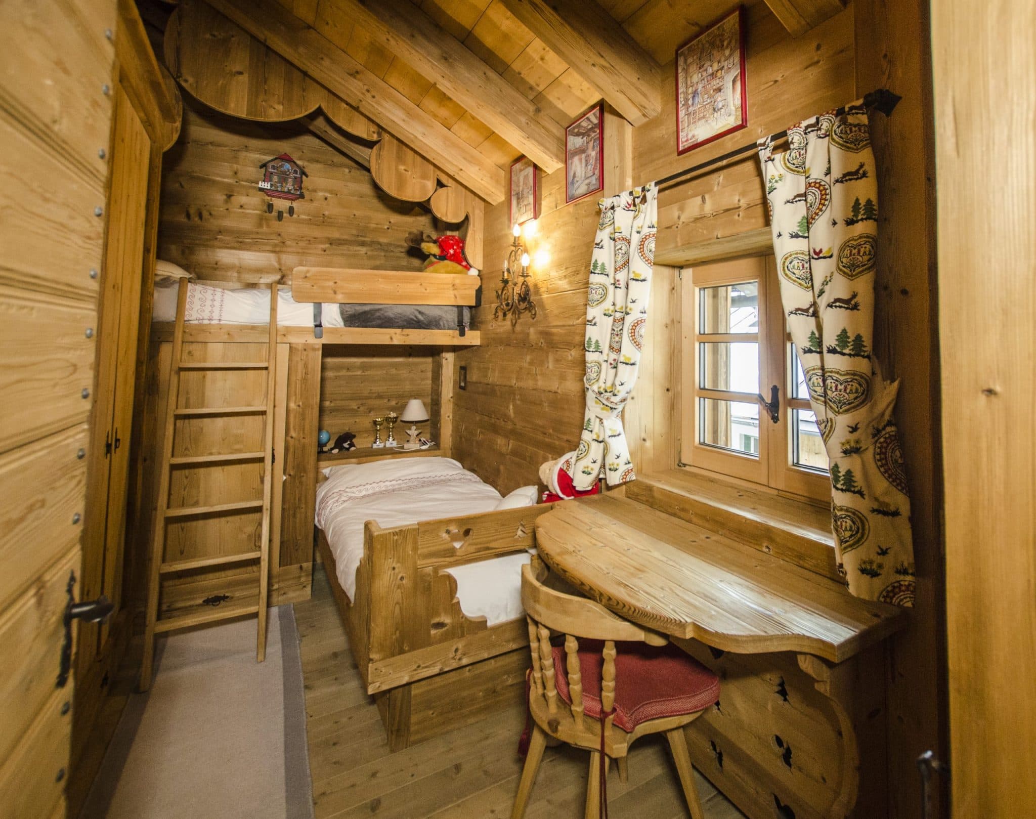Camera con letto a castello