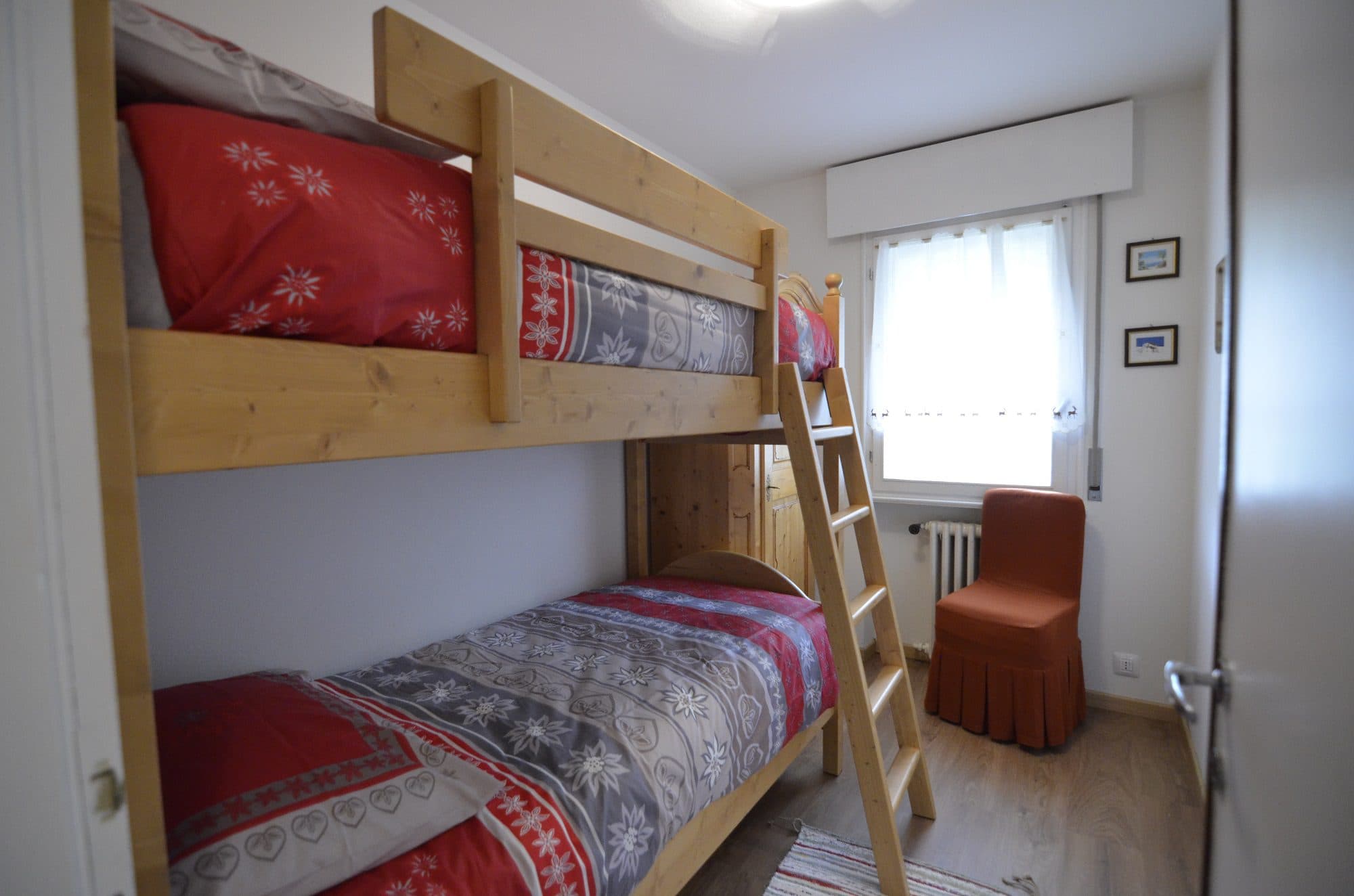Camera con letto a castello