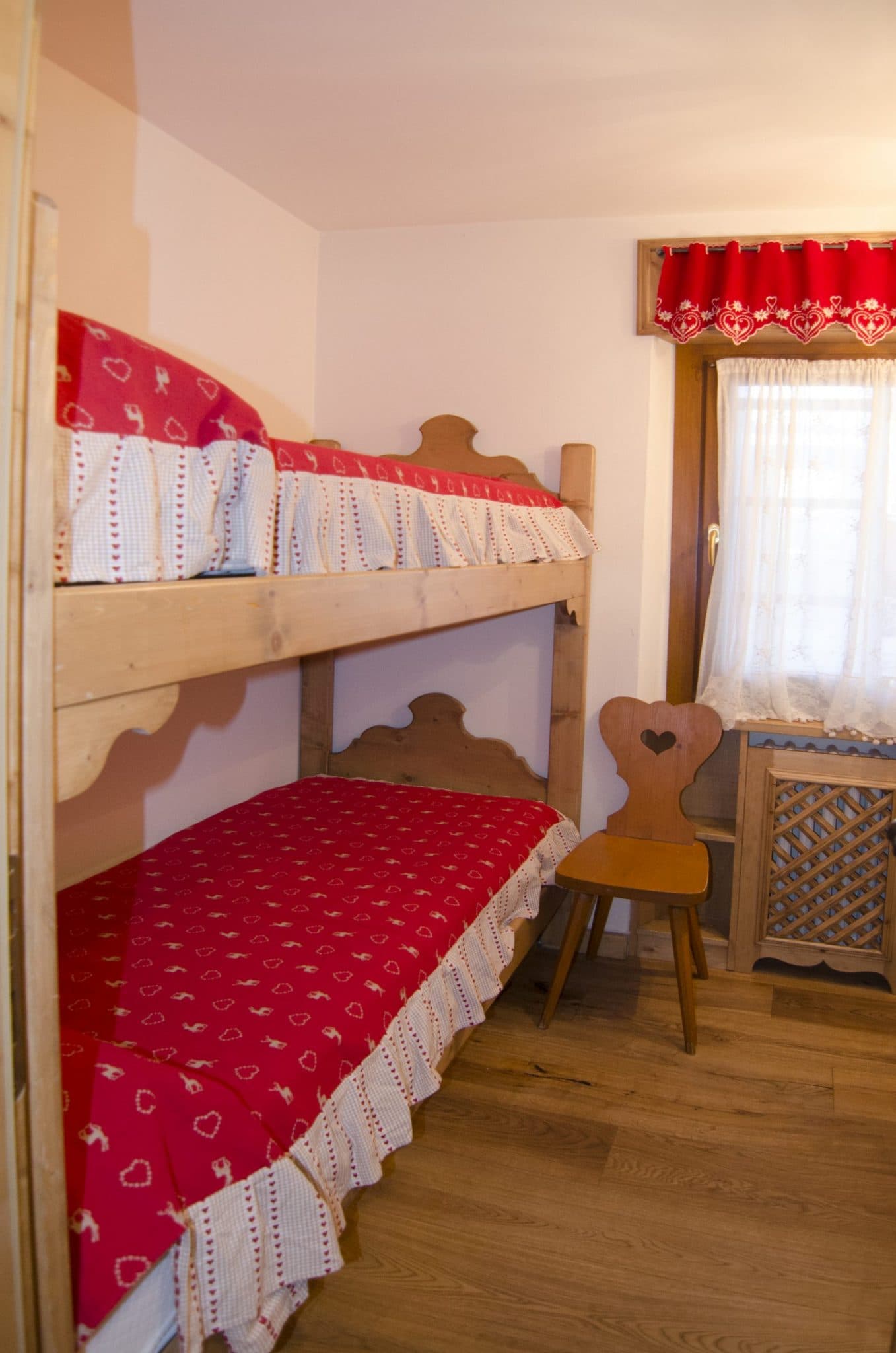 Camera con letto a castello