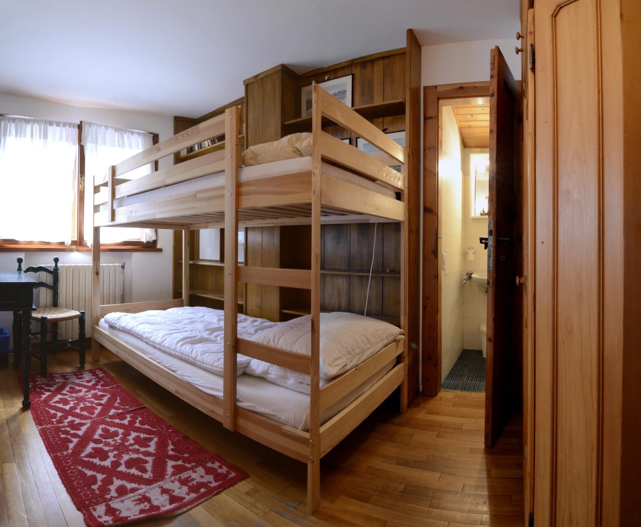Camera con letto a castello