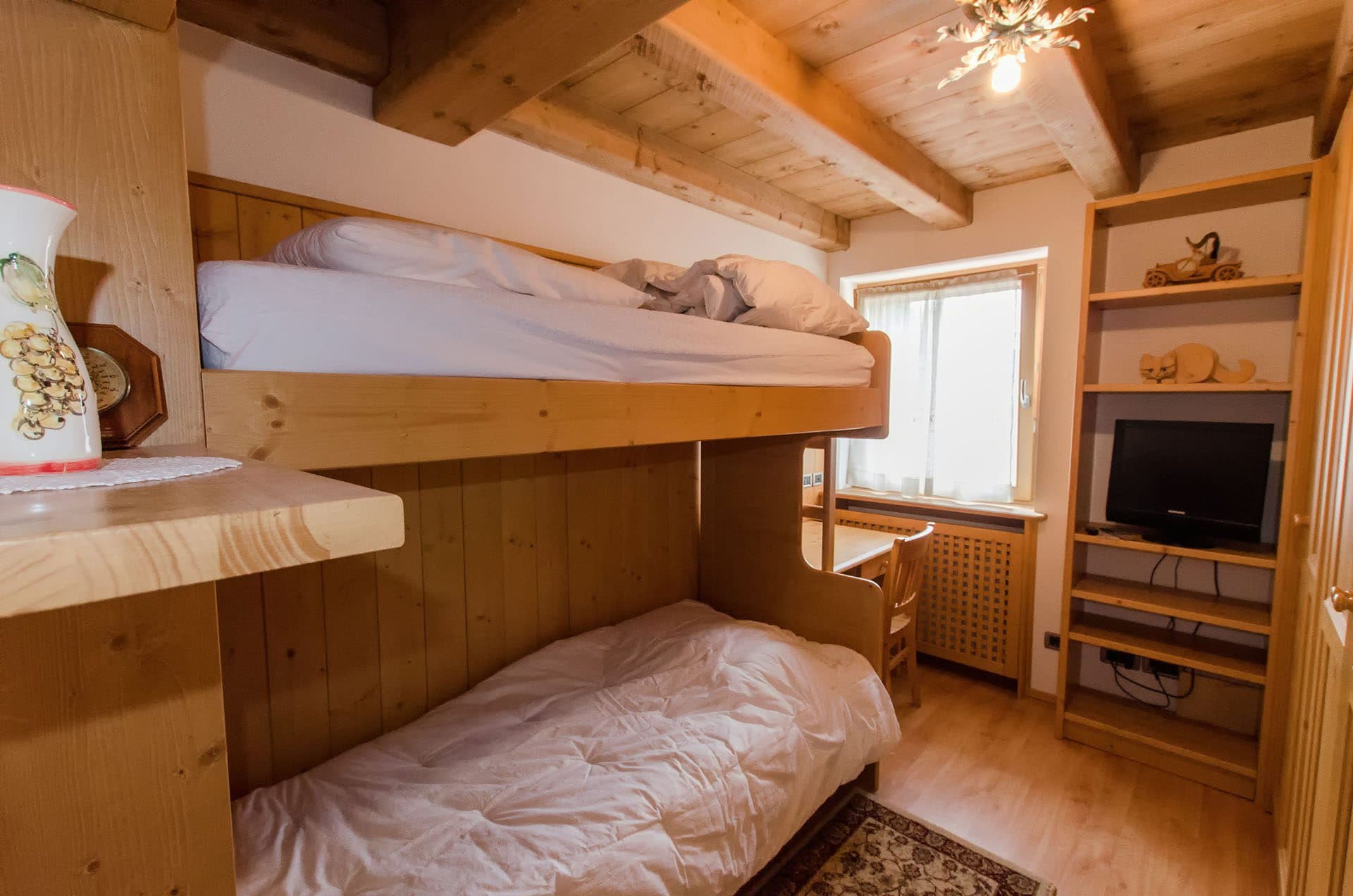 Camera con letto a castello